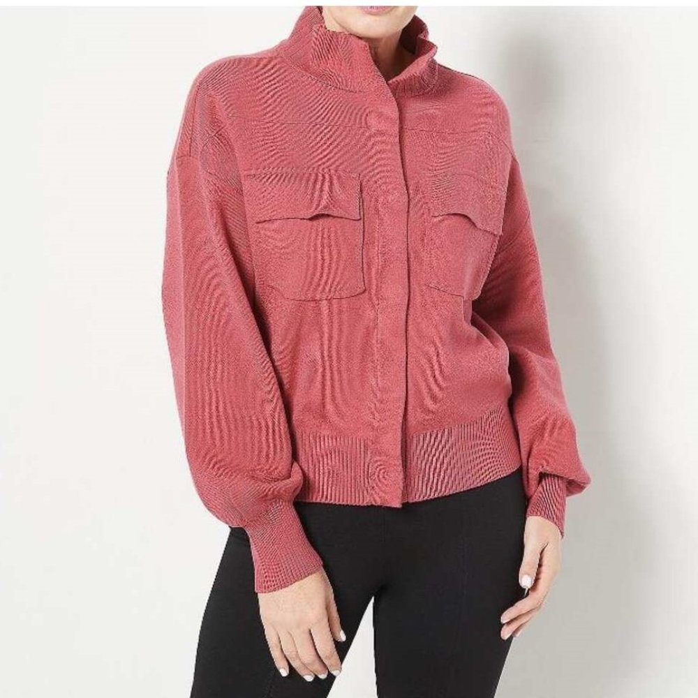 QVC Women with Control: Attitudes by Renee Sweater Jacket